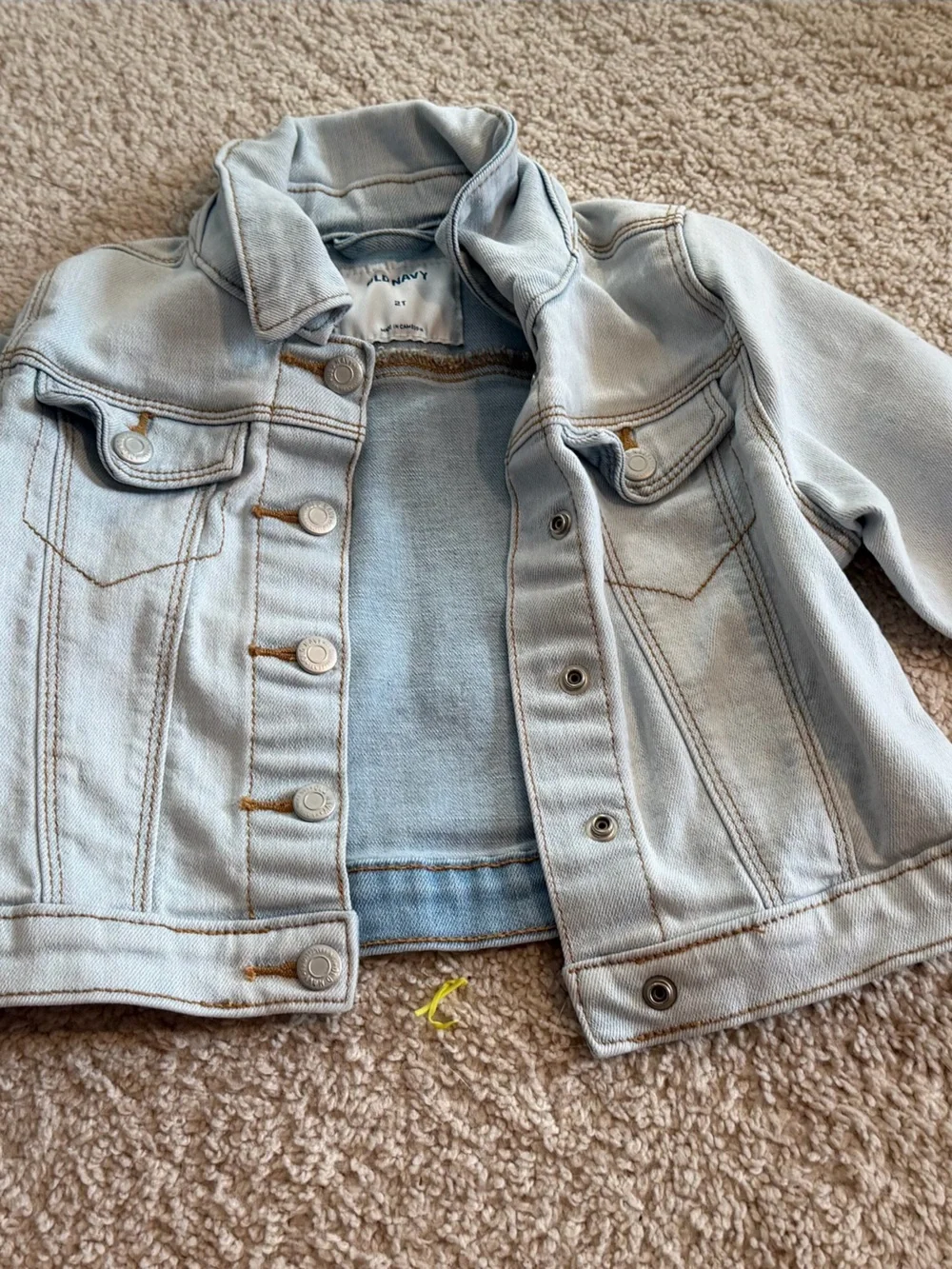 Old Navy Light Blue Kids Denim Jacket - Button Front